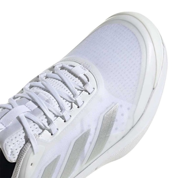 new women's 11 Adidas avacourt 2 tennis/pickleball shoes white/silver - IG3030 - Picture 7 of 8